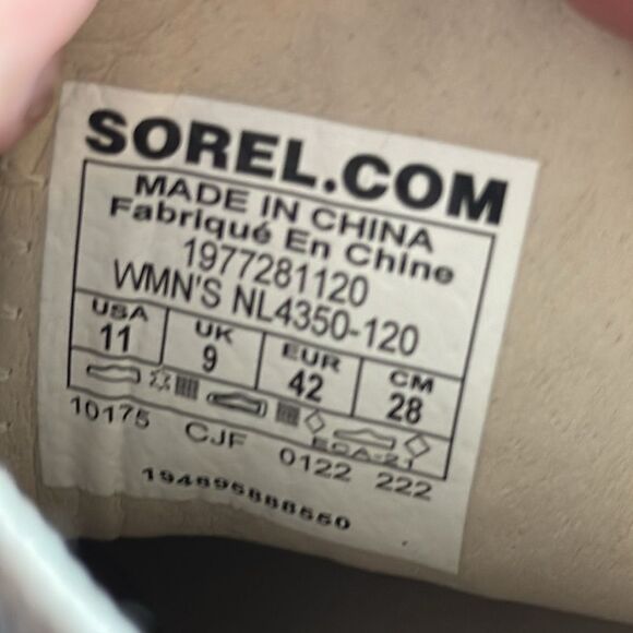 Anthropologie Sorel NWOT Brex Platform Heel Chelsea Booties Sz 11 - Picture 6 of 7